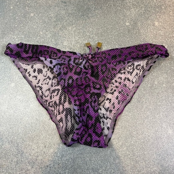 Christian Dior Bikini Set – Purple & Gold Print, Size 6 - Picture 5 of 13
